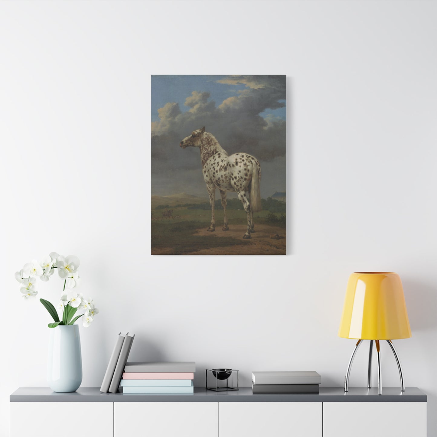 The Piebald Horse Canvas Print