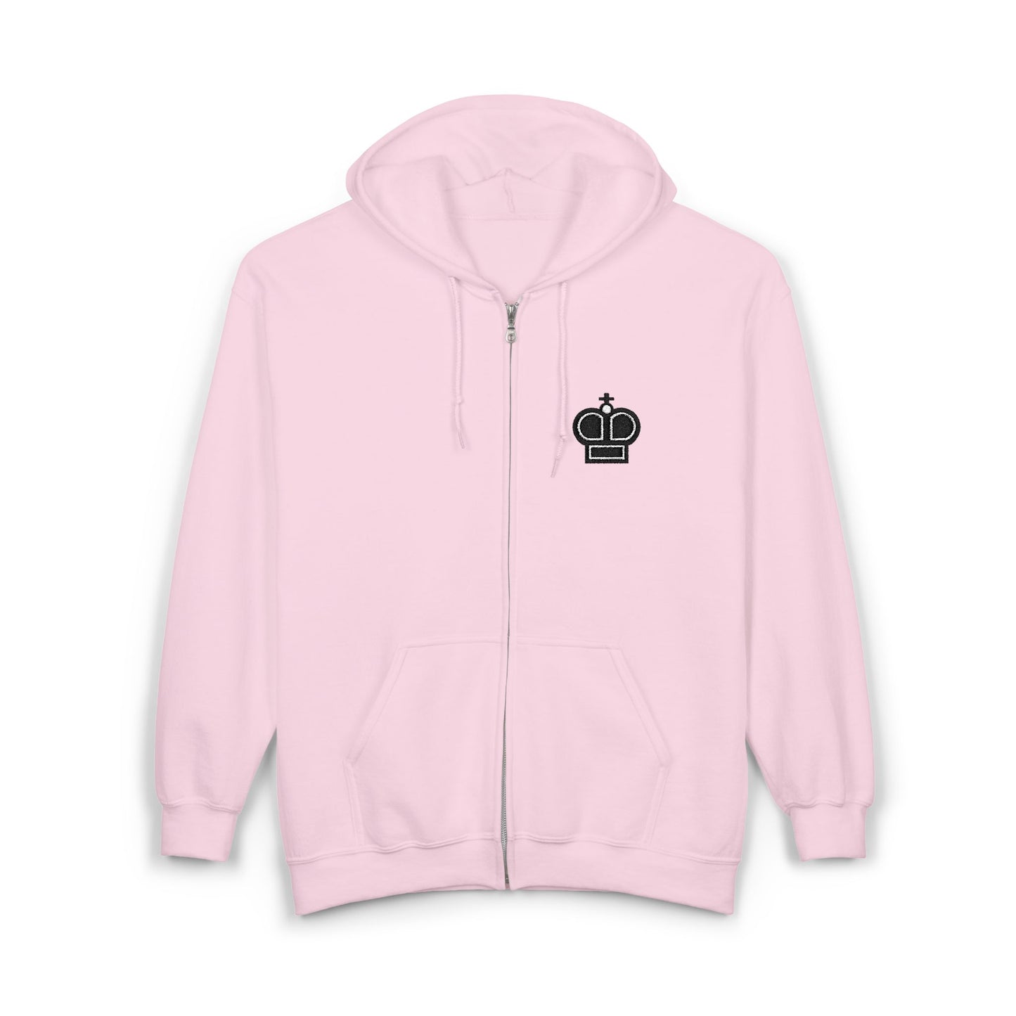 Black King Embroidered Hoodie