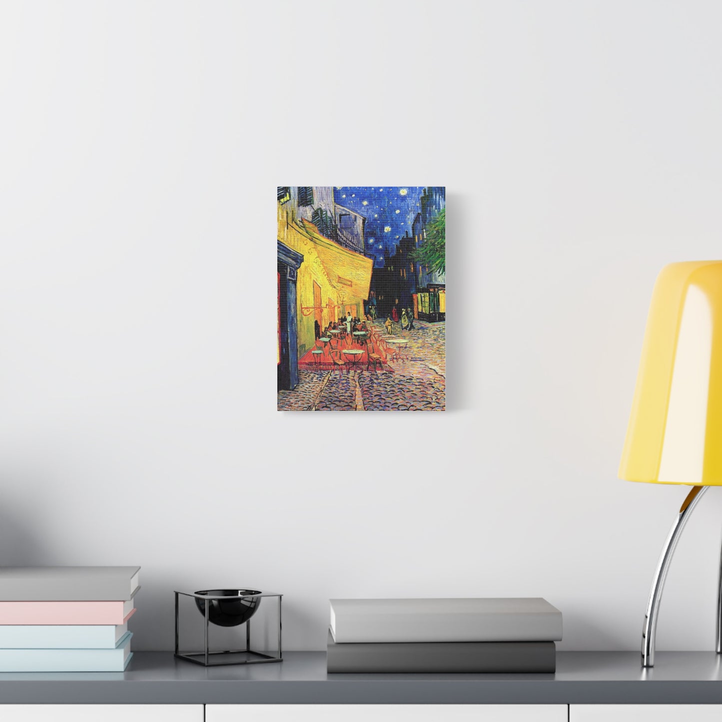 Café Terrace at Night Canvas Print