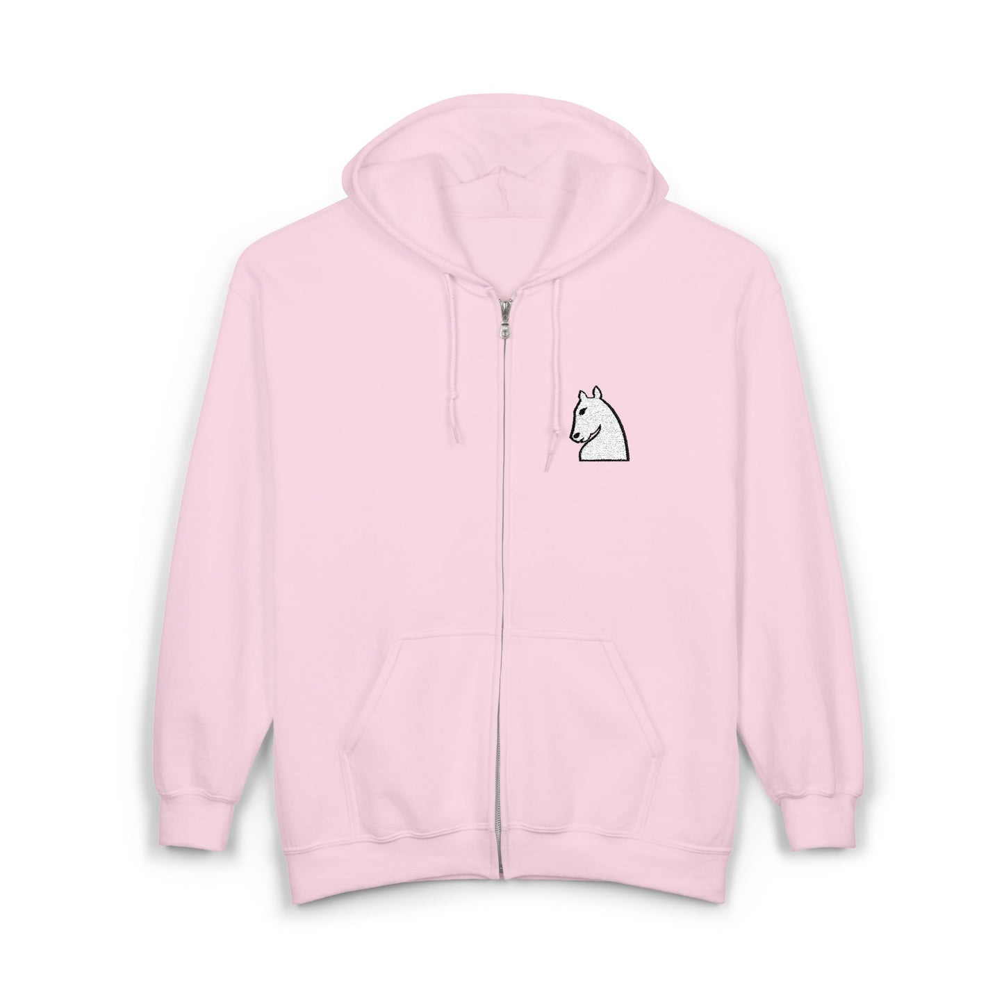 White Knight Embroidered Hoodie