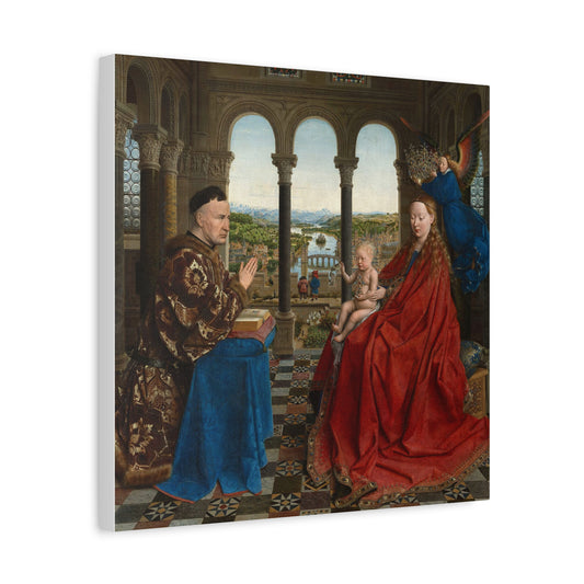 Madonna and Chancellor Rolin Canvas Print