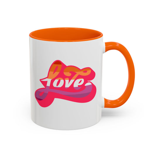 LGBT Love Lesbian Flag Mug
