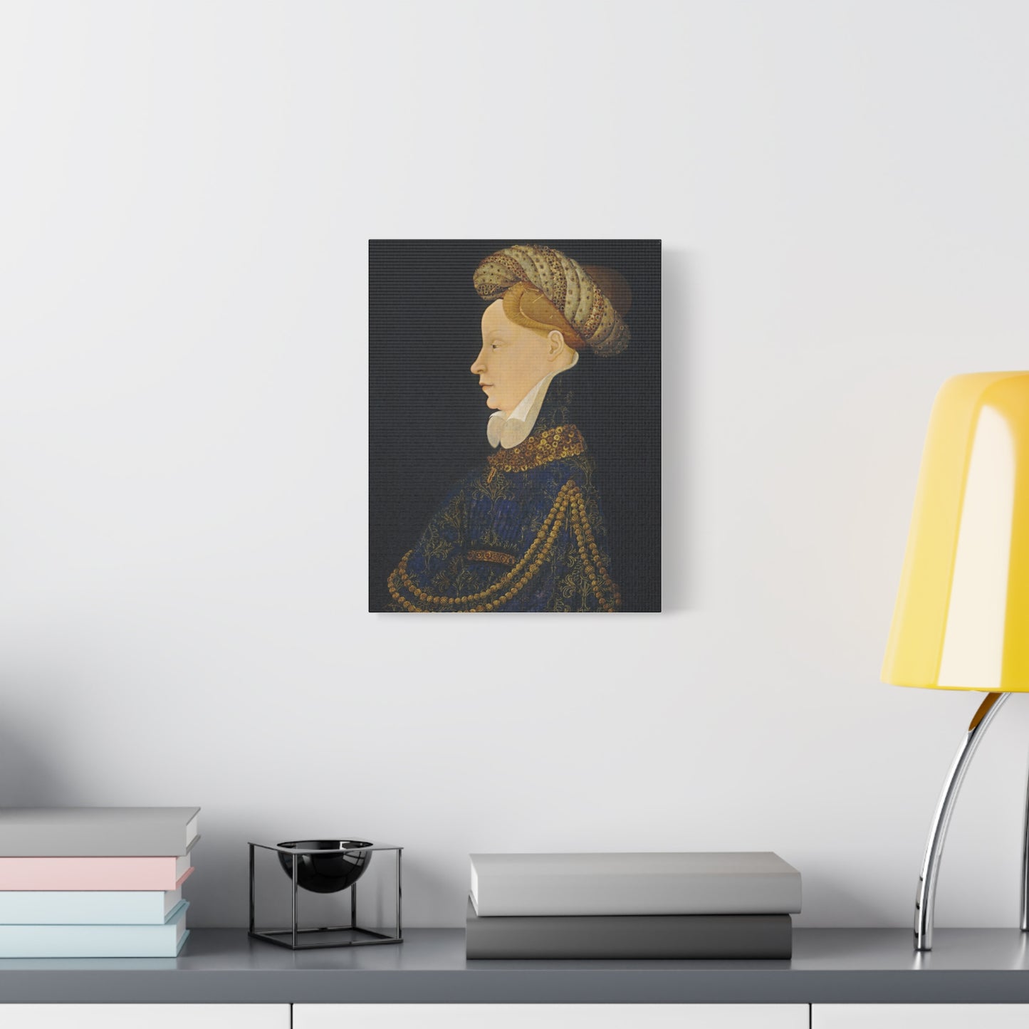 Profile Portrait of a Lady Canvas Print