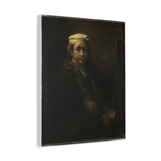 Self Portrait At An Easel Canvas Print