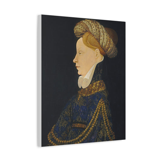 Profile Portrait of a Lady Canvas Print