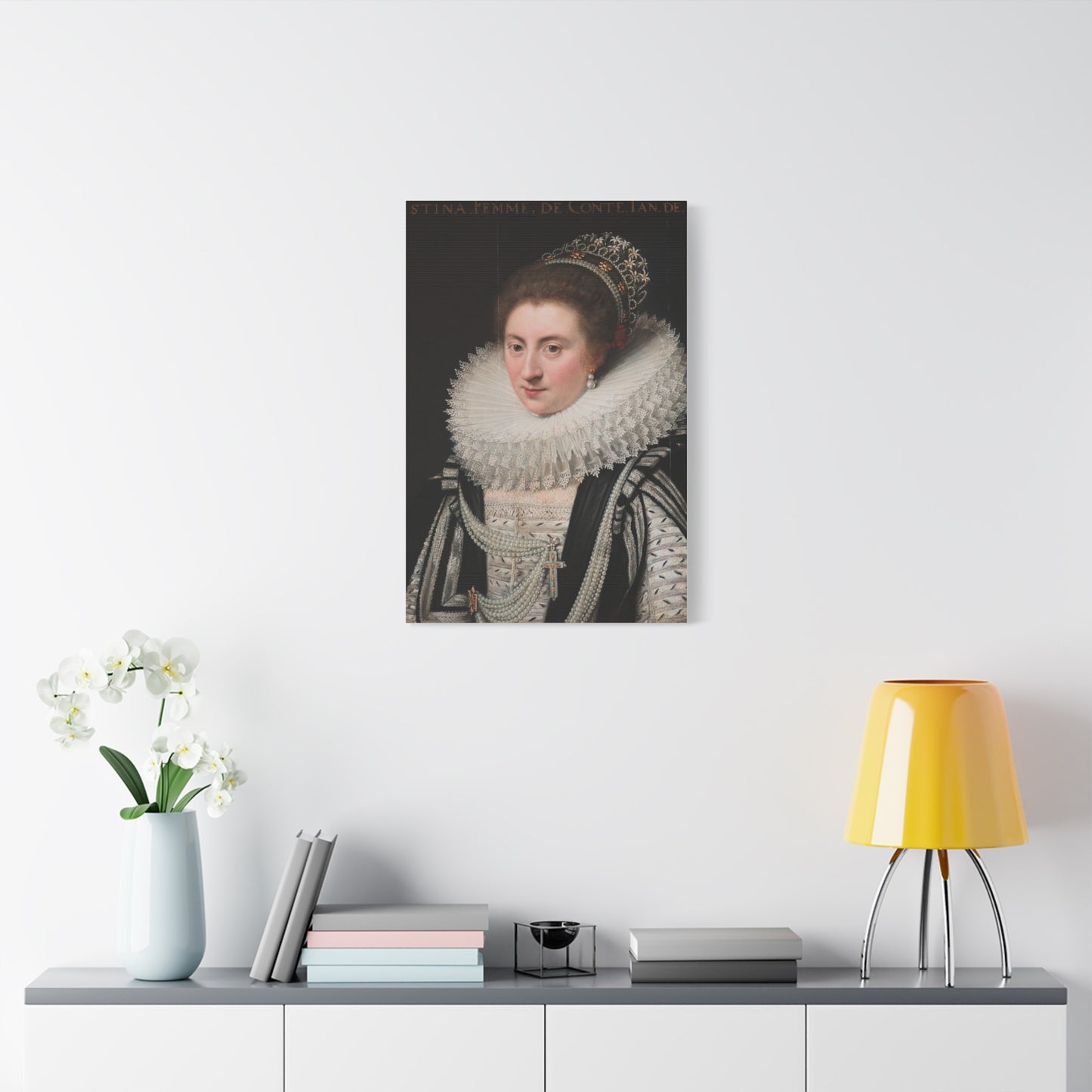 Portrait of Ernestine Yolande Canvas Print