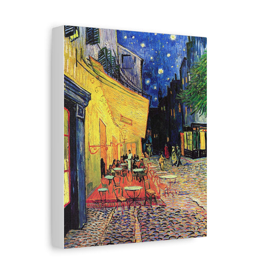 Café Terrace at Night Canvas Print
