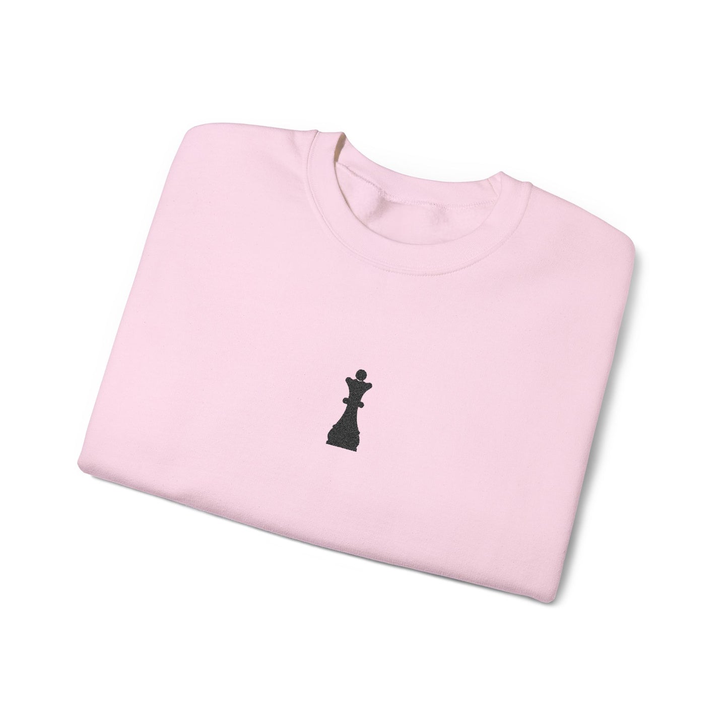 Black Queen Chess Piece Embroidered Sweatshirt
