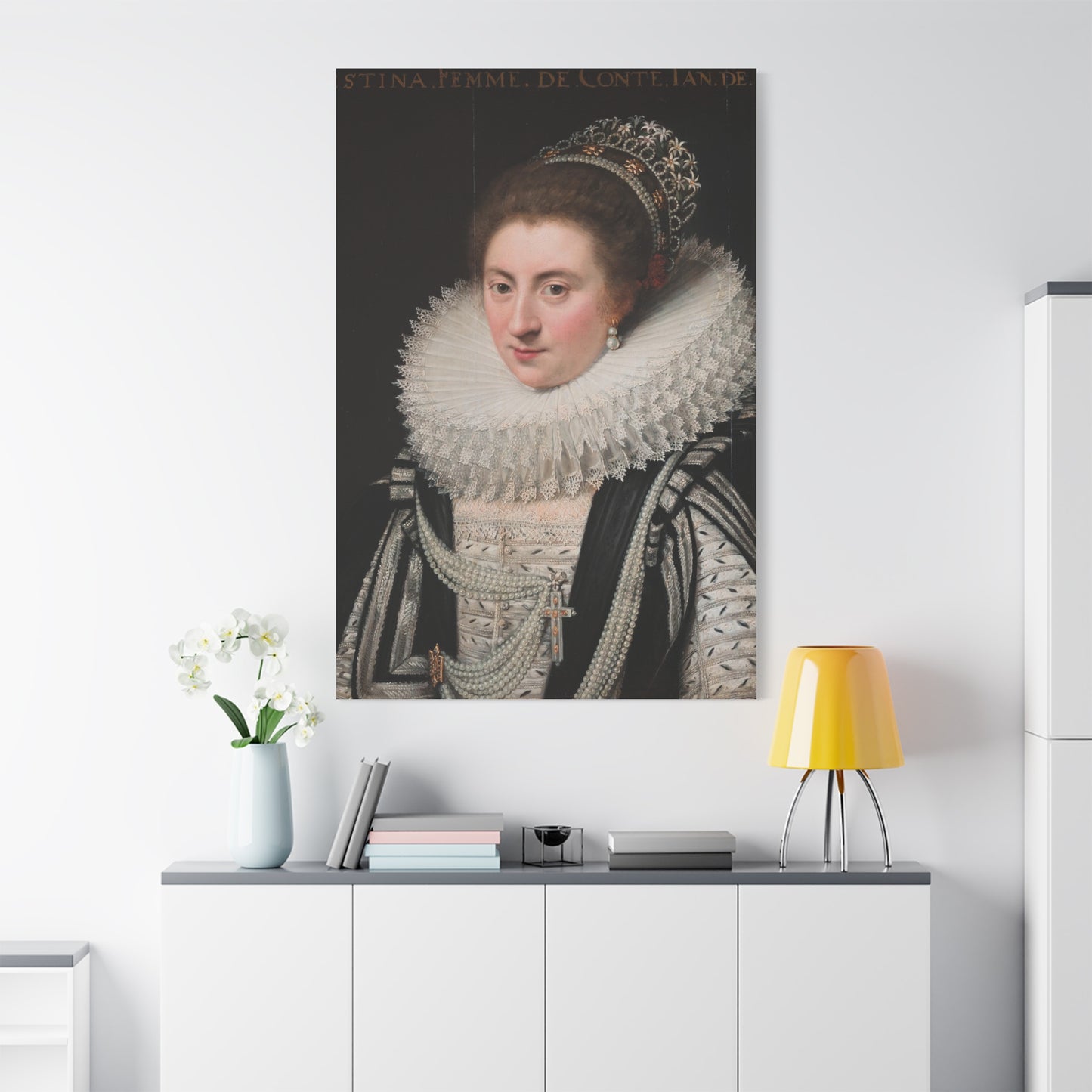 Portrait of Ernestine Yolande Canvas Print