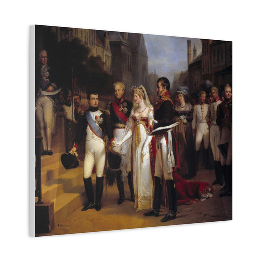 Napoleon Receiving the Queen of Prussia at Tilsit Canvas Print