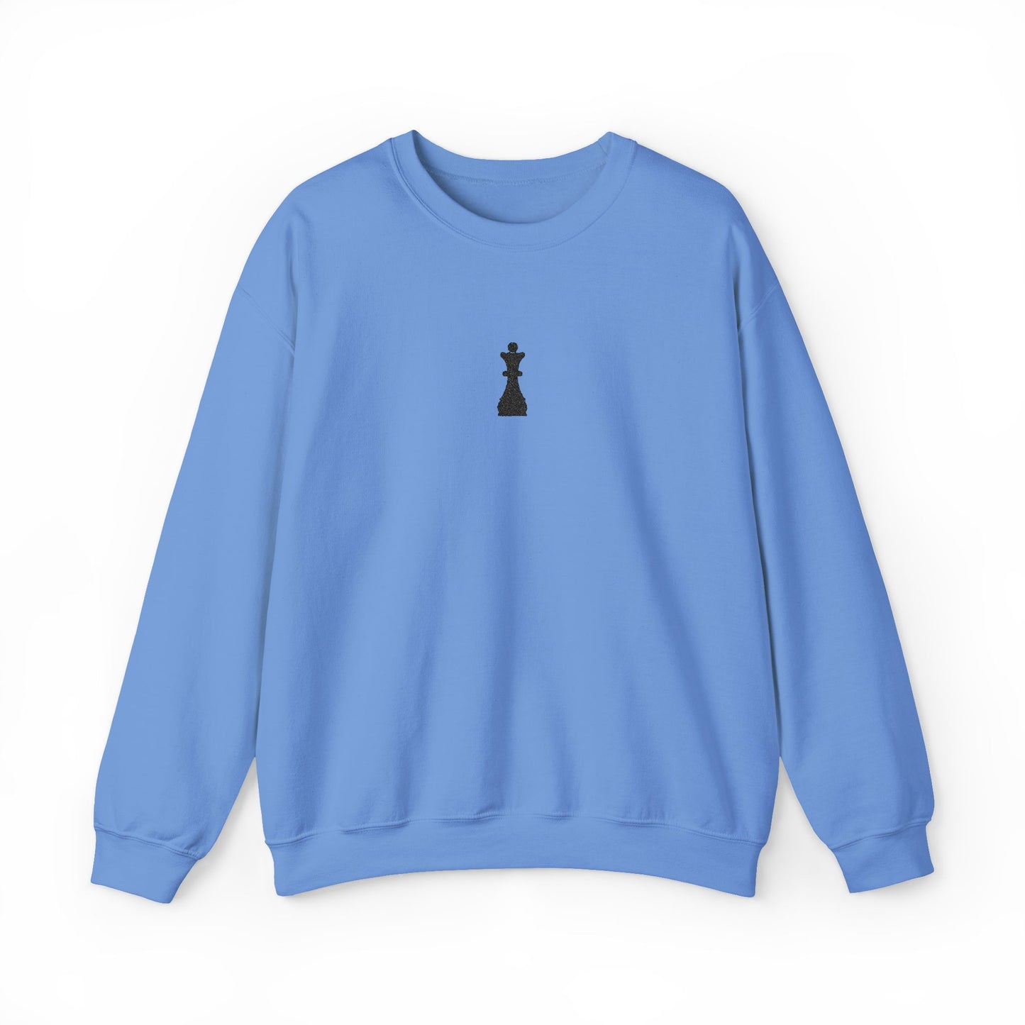 Black Queen Chess Piece Embroidered Sweatshirt