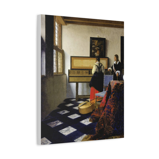 The Music Lesson Canvas Print
