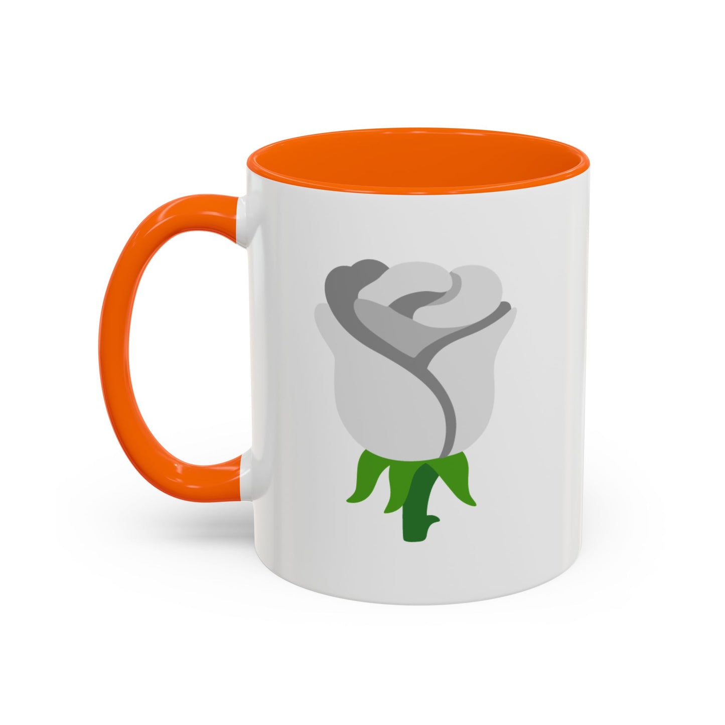 White Rose Emoji Mug