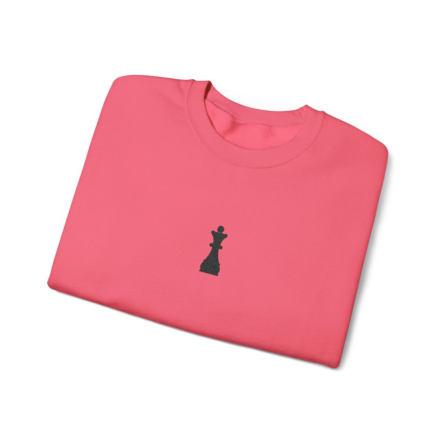 Black Queen Chess Piece Embroidered Sweatshirt