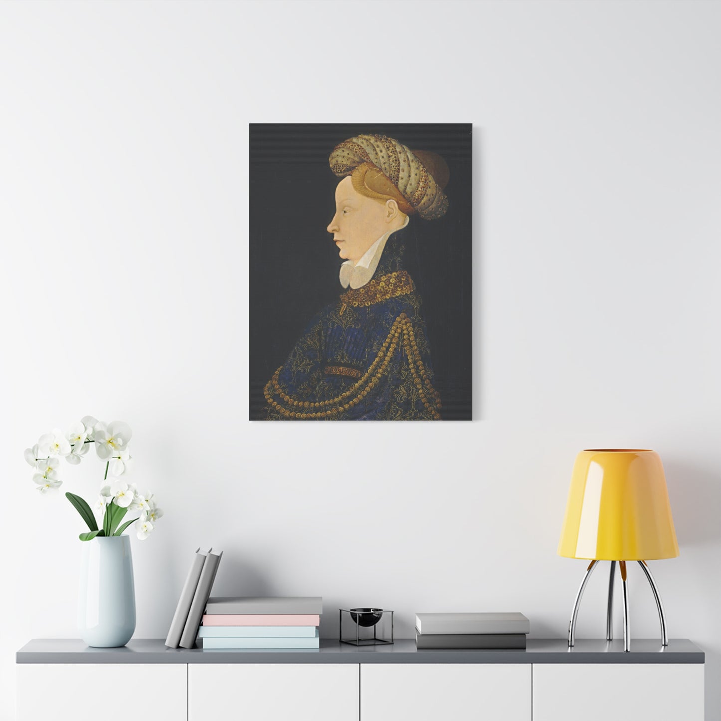 Profile Portrait of a Lady Canvas Print