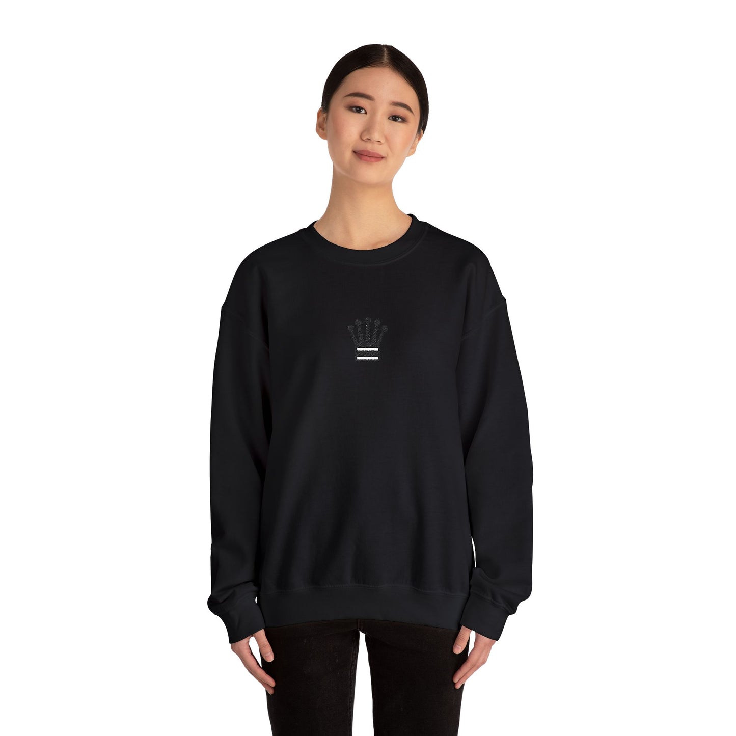 Black Queen Embroidered Sweatshirt