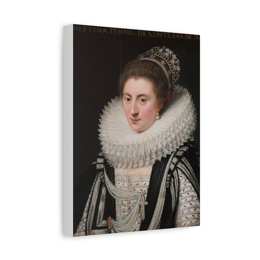 Portrait of Ernestine Yolande Canvas Print
