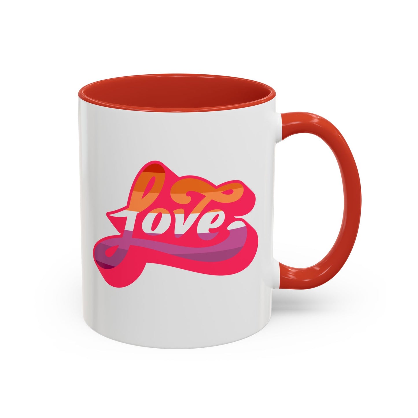LGBT Love Lesbian Flag Mug