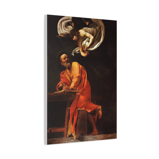 The Inspiration of Saint Matthew Canvas Print