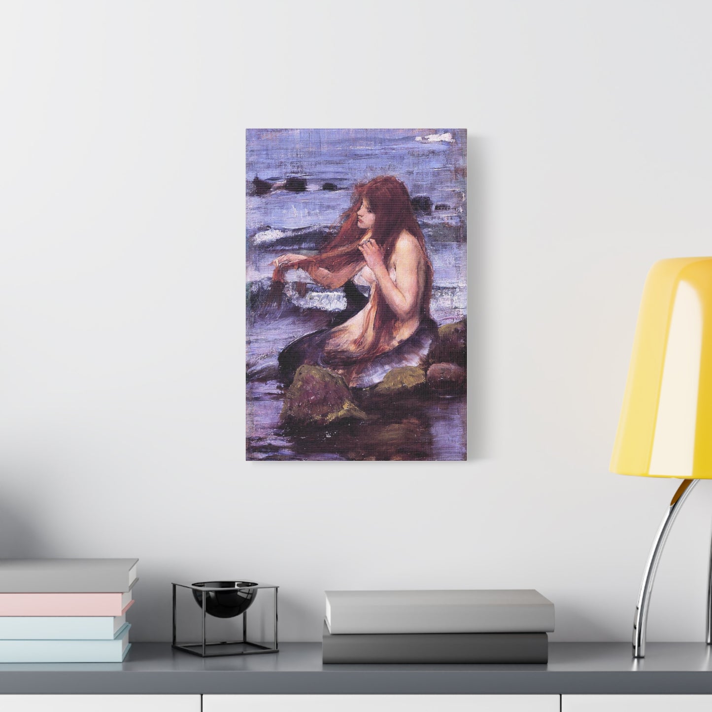 Sketch of A Mermaid Canvas Print