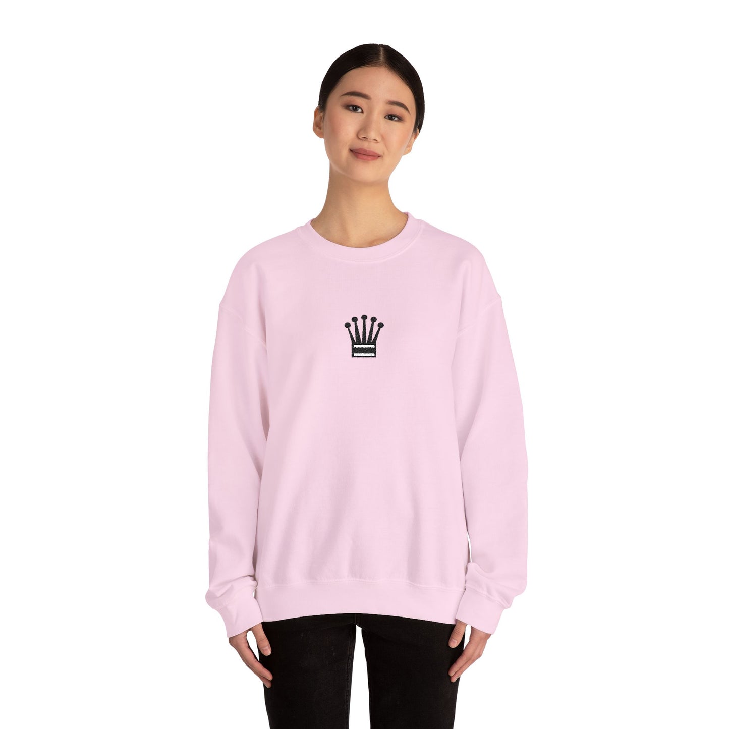 Black Queen Embroidered Sweatshirt