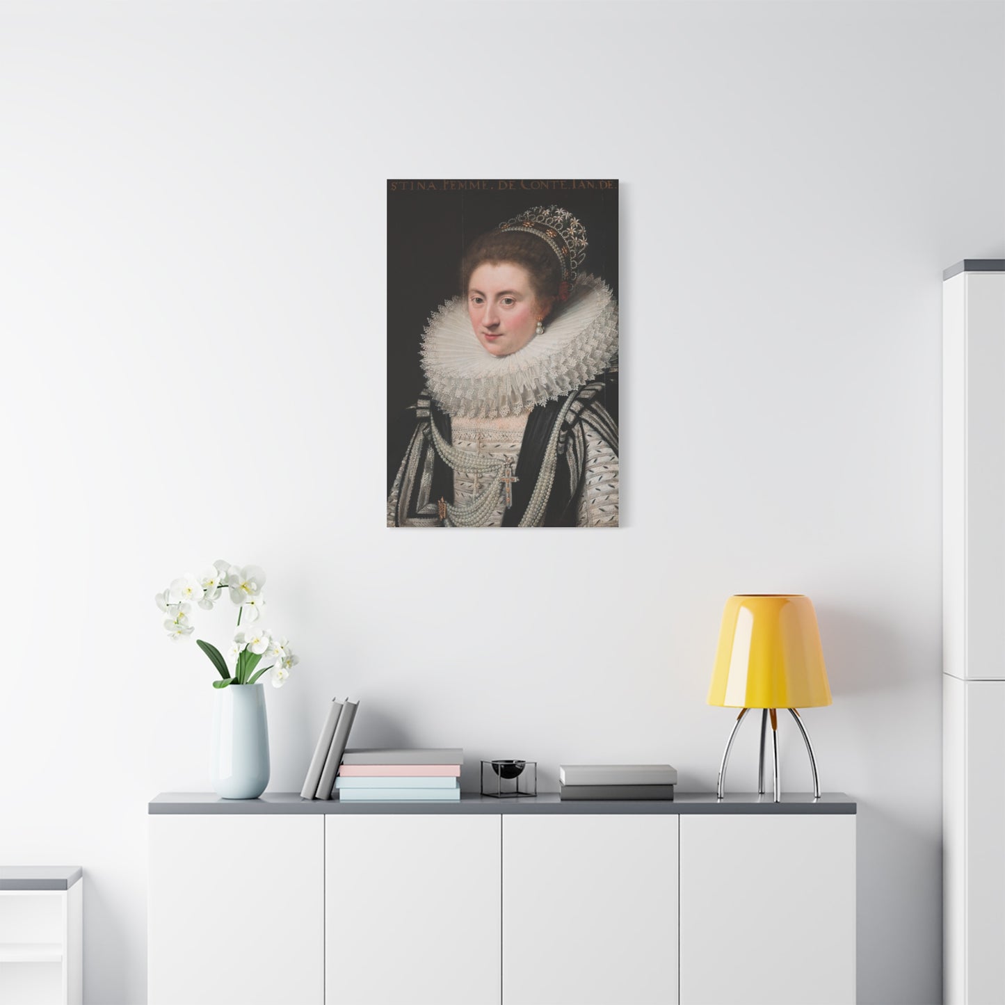 Portrait of Ernestine Yolande Canvas Print