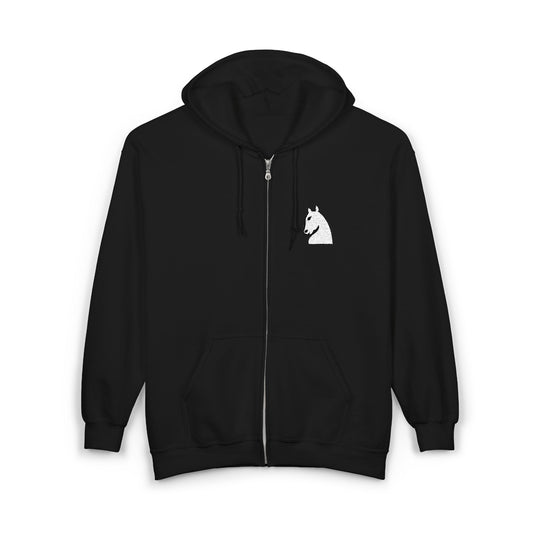 White Knight Embroidered Hoodie
