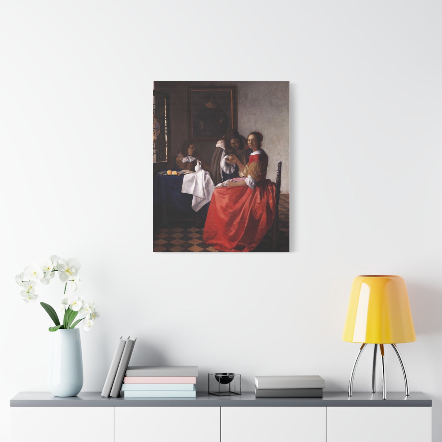 The Girl with the Wine Glass Canvas Print