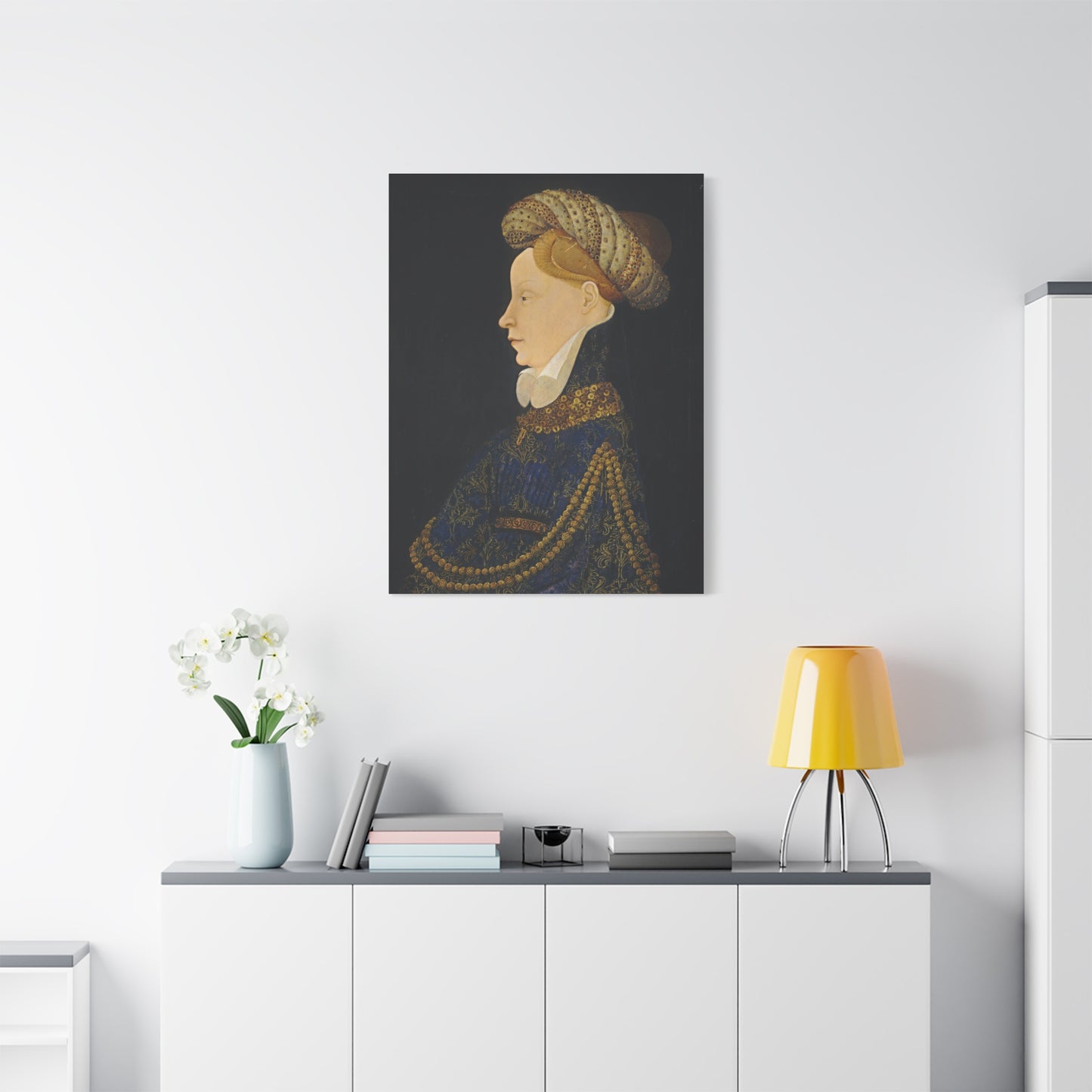Profile Portrait of a Lady Canvas Print