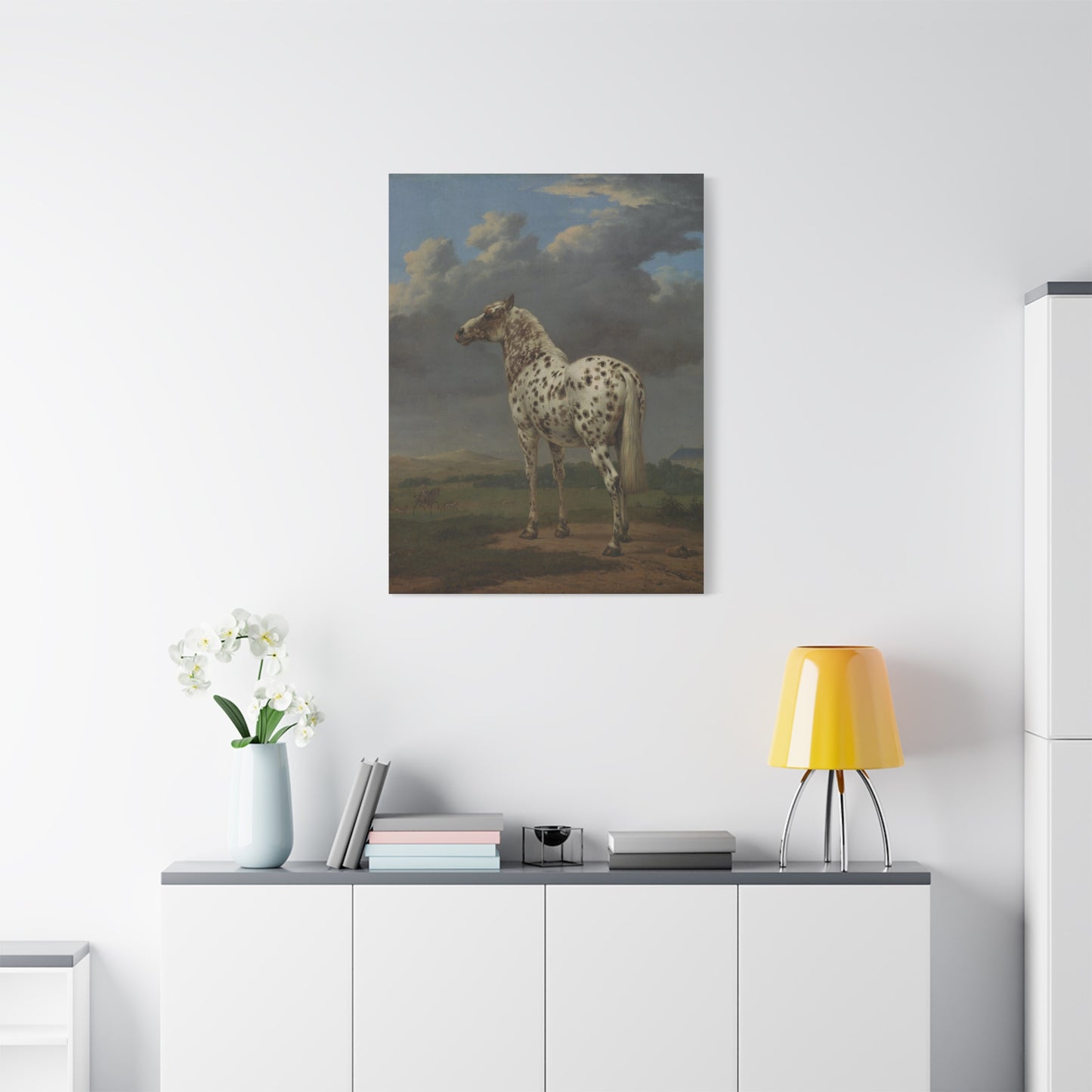 The Piebald Horse Canvas Print