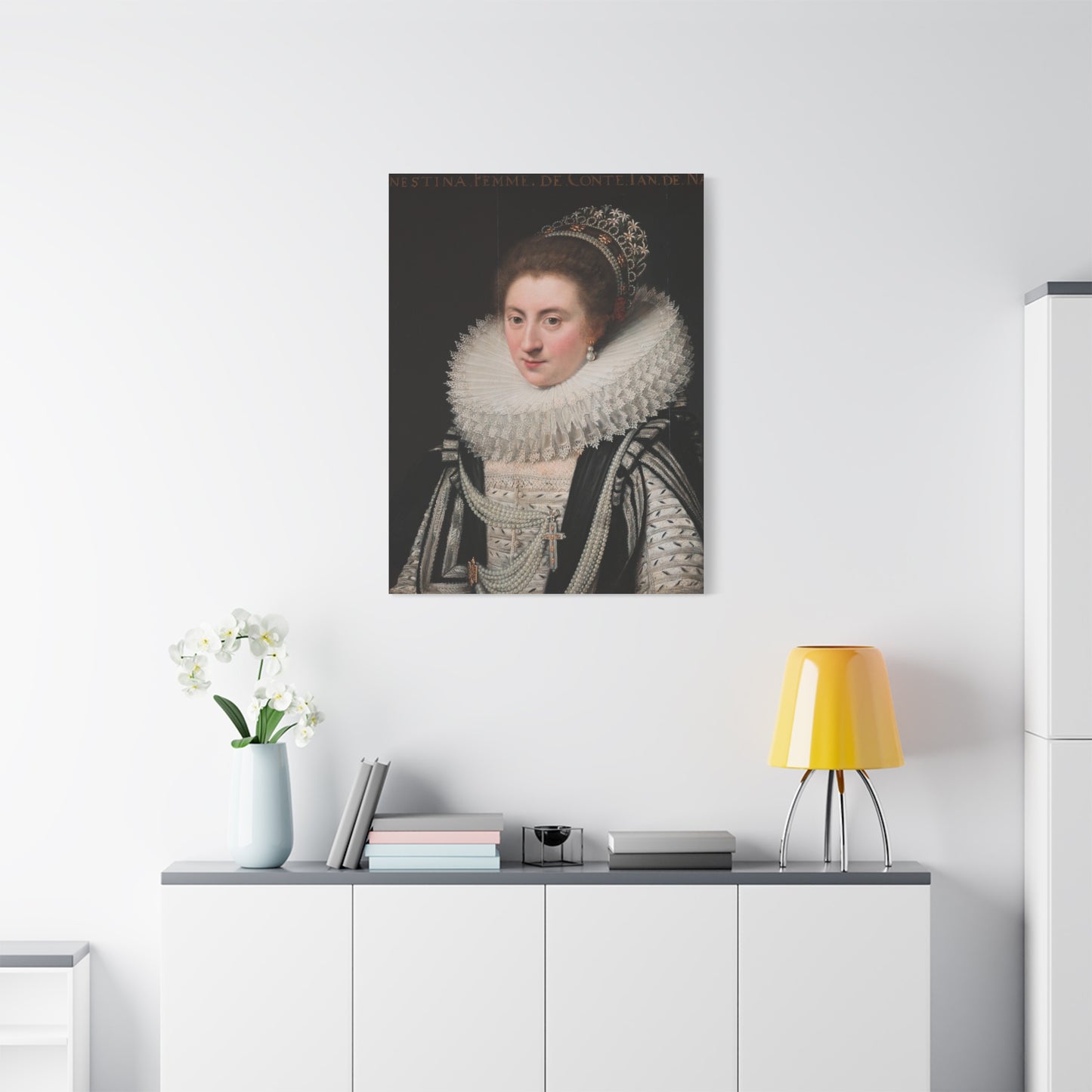 Portrait of Ernestine Yolande Canvas Print