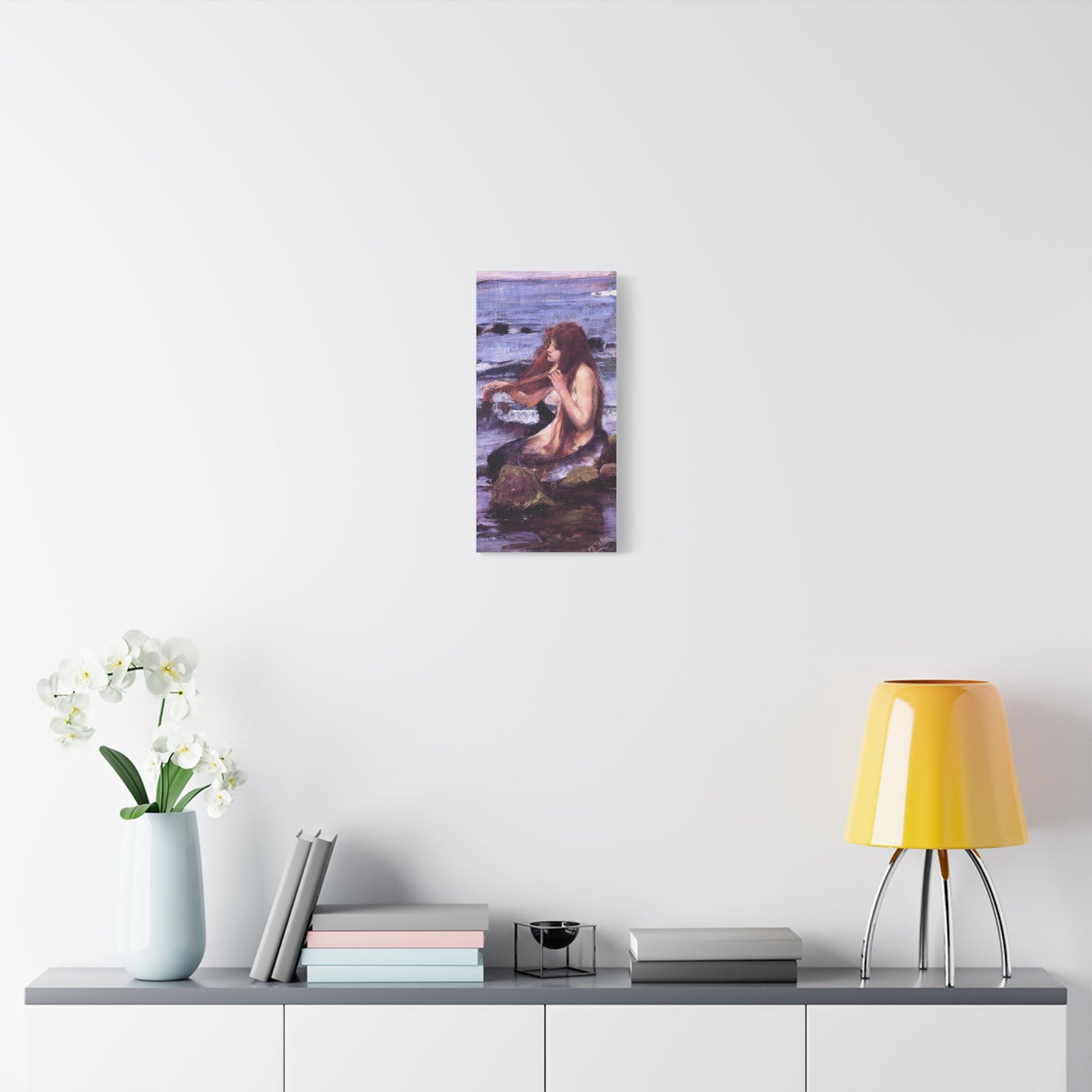 Sketch of A Mermaid Canvas Print