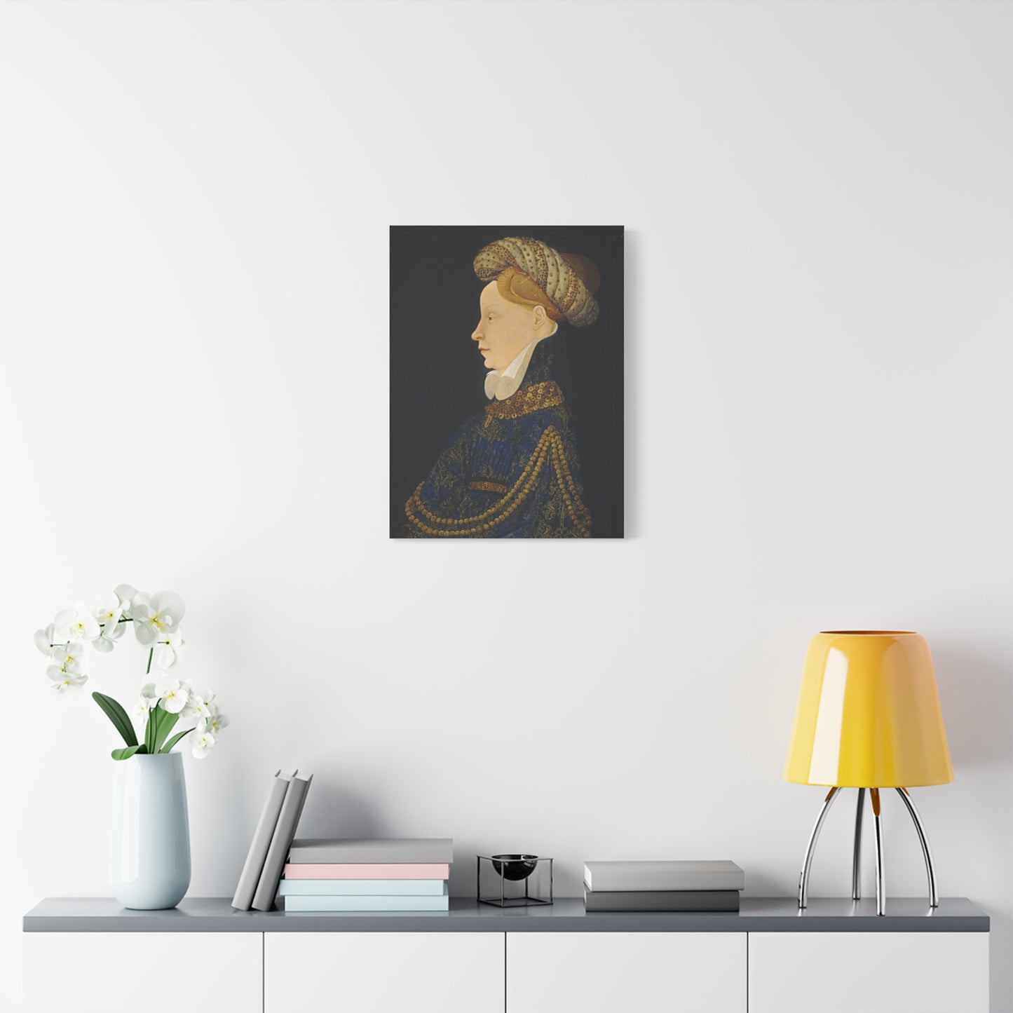 Profile Portrait of a Lady Canvas Print