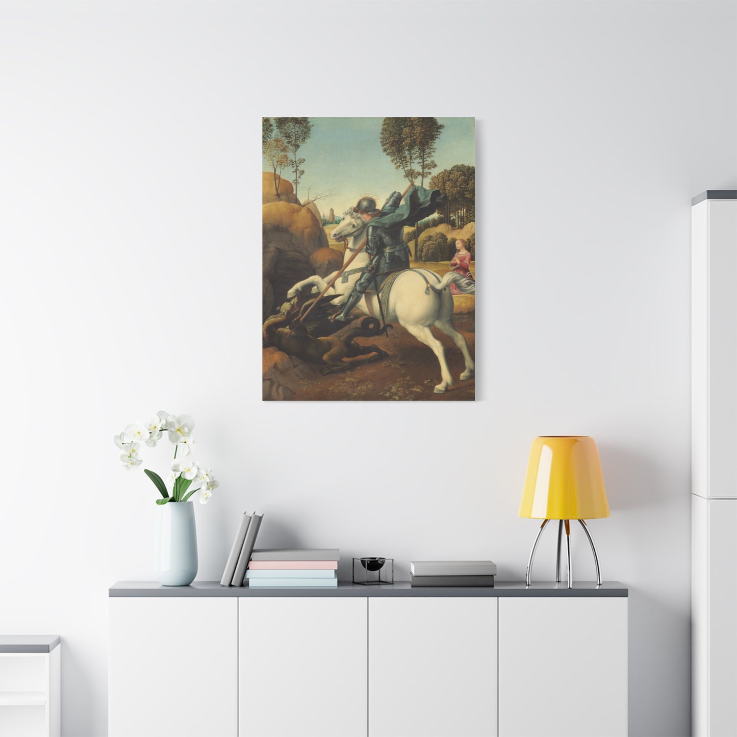 Saint George and the Dragon Canvas Print