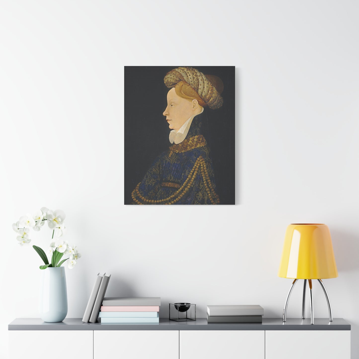 Profile Portrait of a Lady Canvas Print