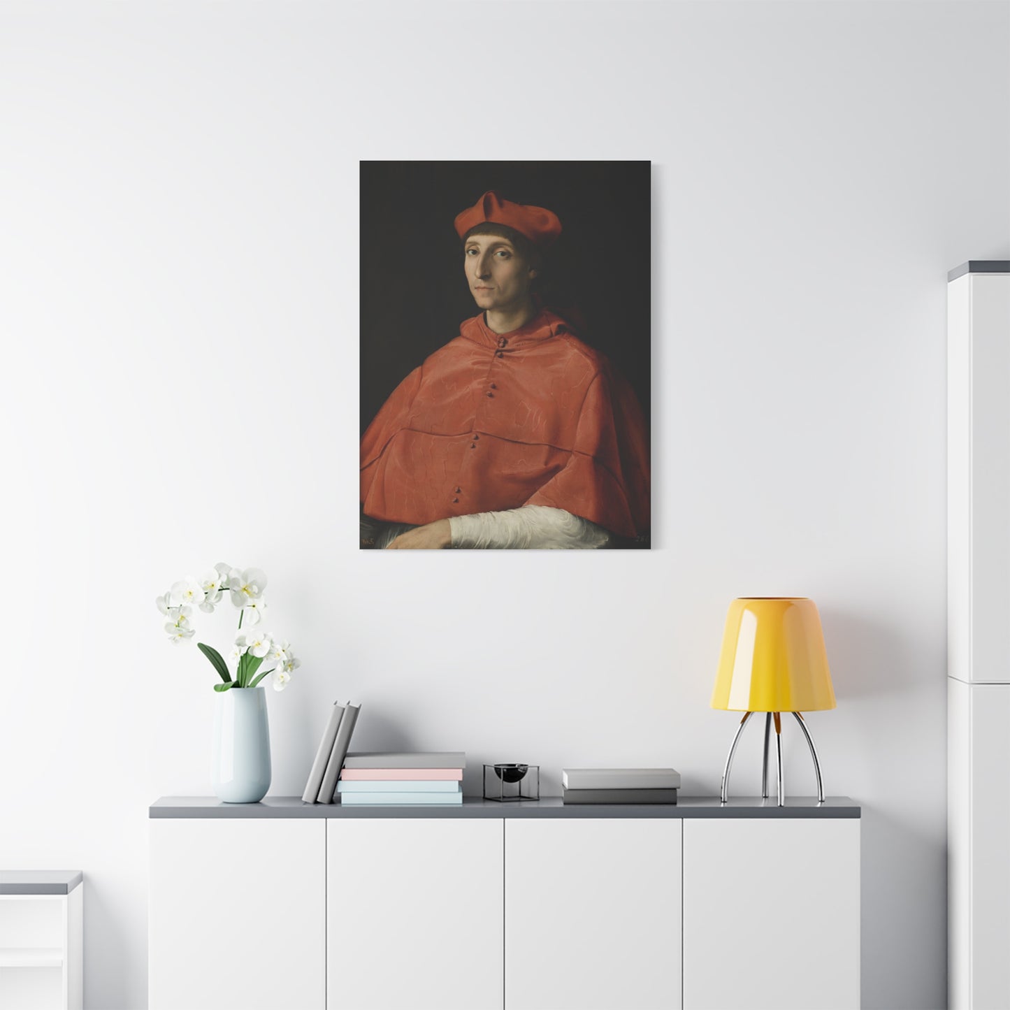 Portrait of a Cardinal Canvas Print