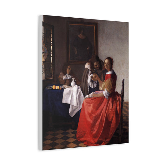 The Girl with the Wine Glass Canvas Print