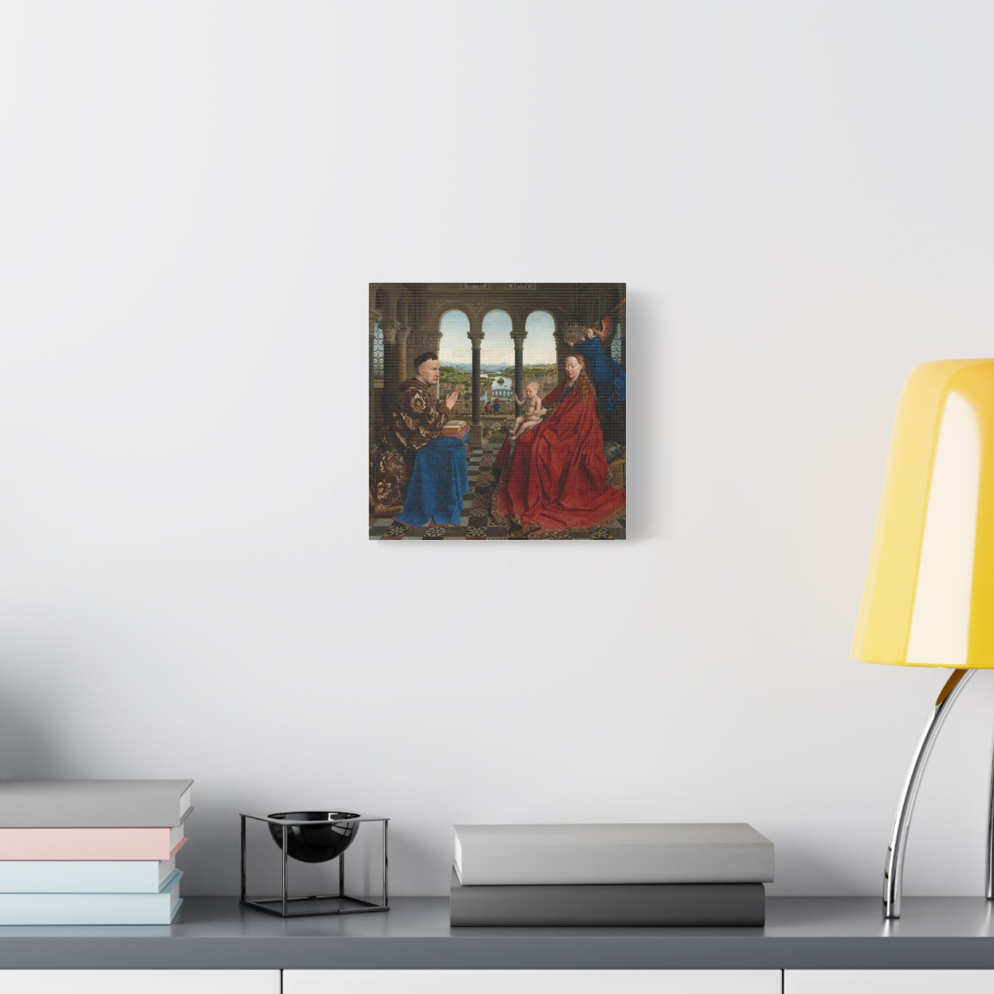 Madonna and Chancellor Rolin Canvas Print