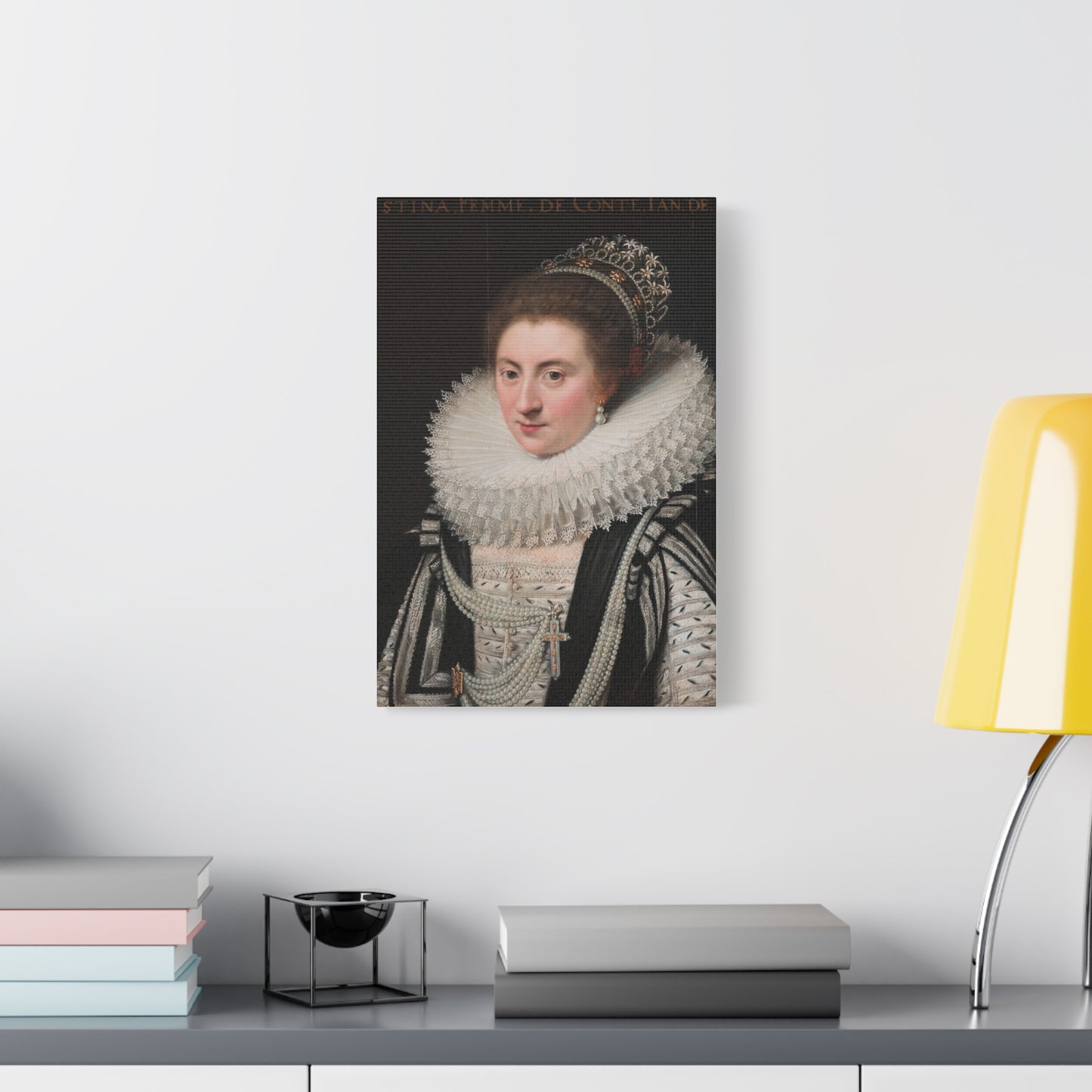 Portrait of Ernestine Yolande Canvas Print