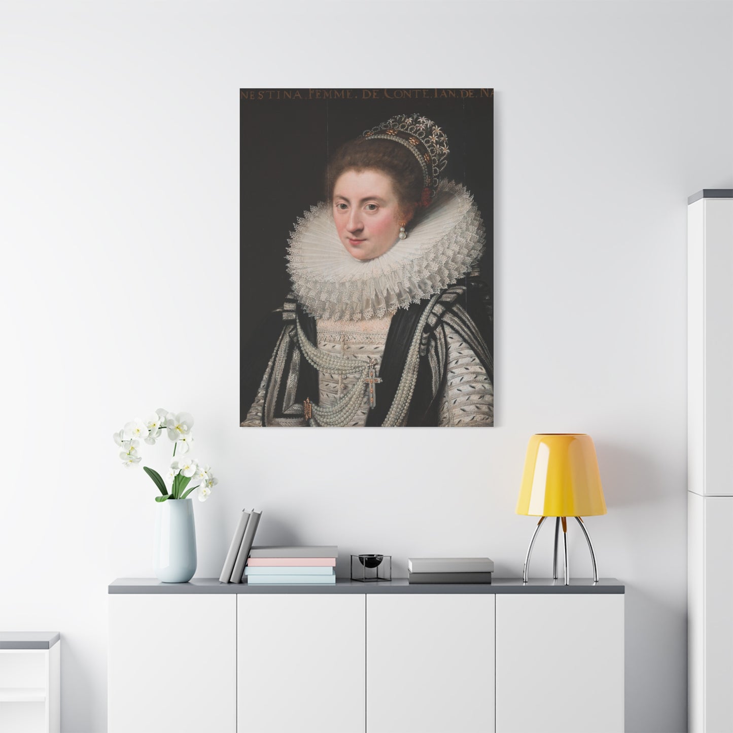 Portrait of Ernestine Yolande Canvas Print