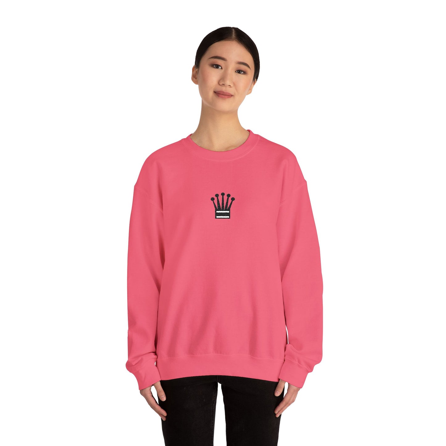 Black Queen Embroidered Sweatshirt