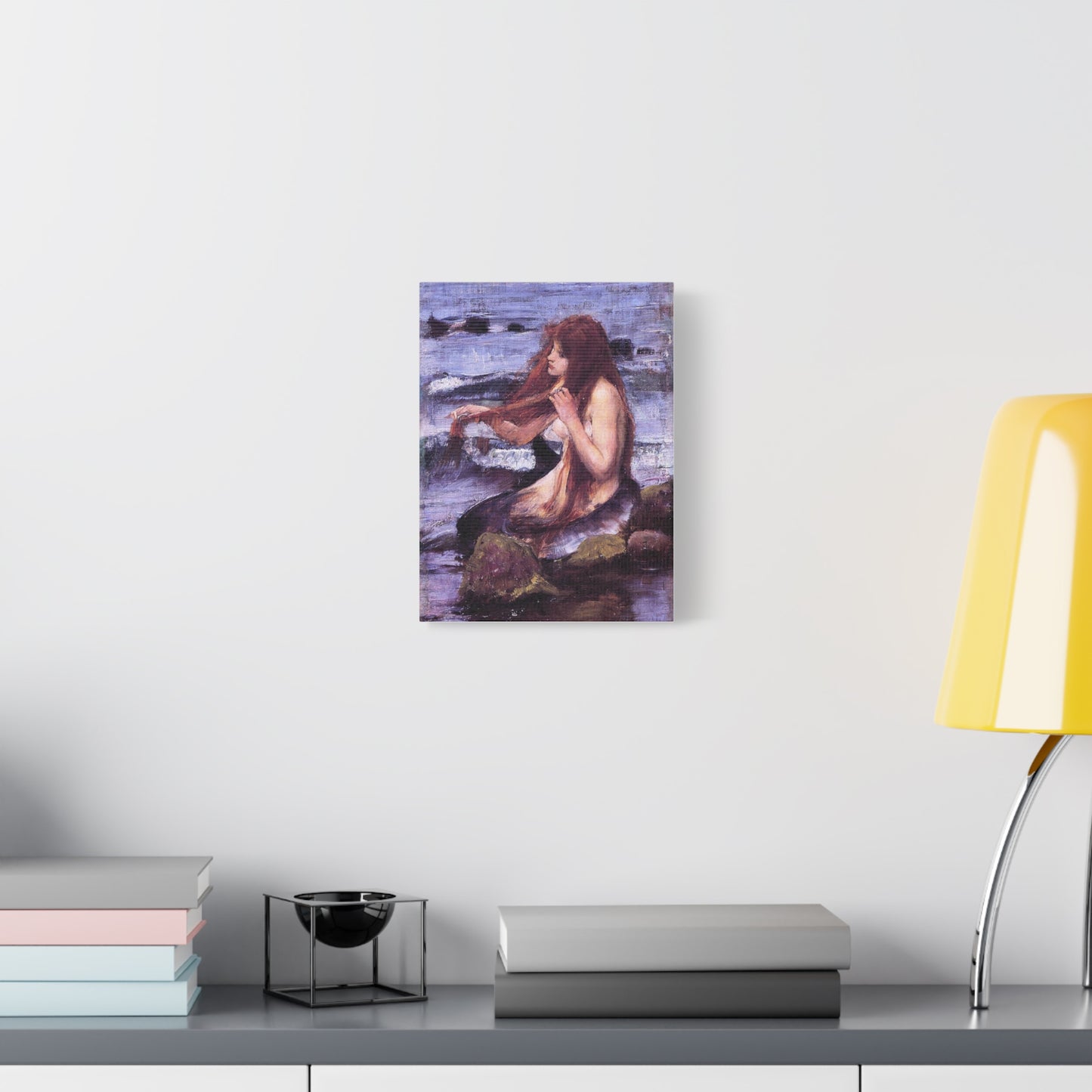 Sketch of A Mermaid Canvas Print