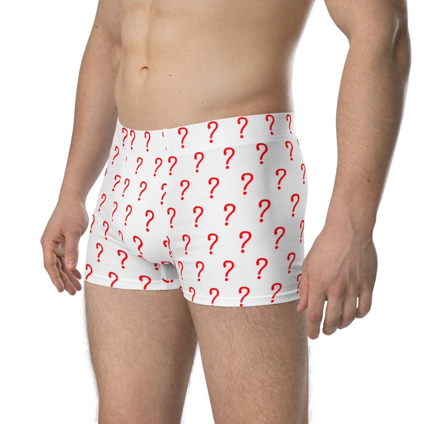 Red Question Mark Boxer Briefs